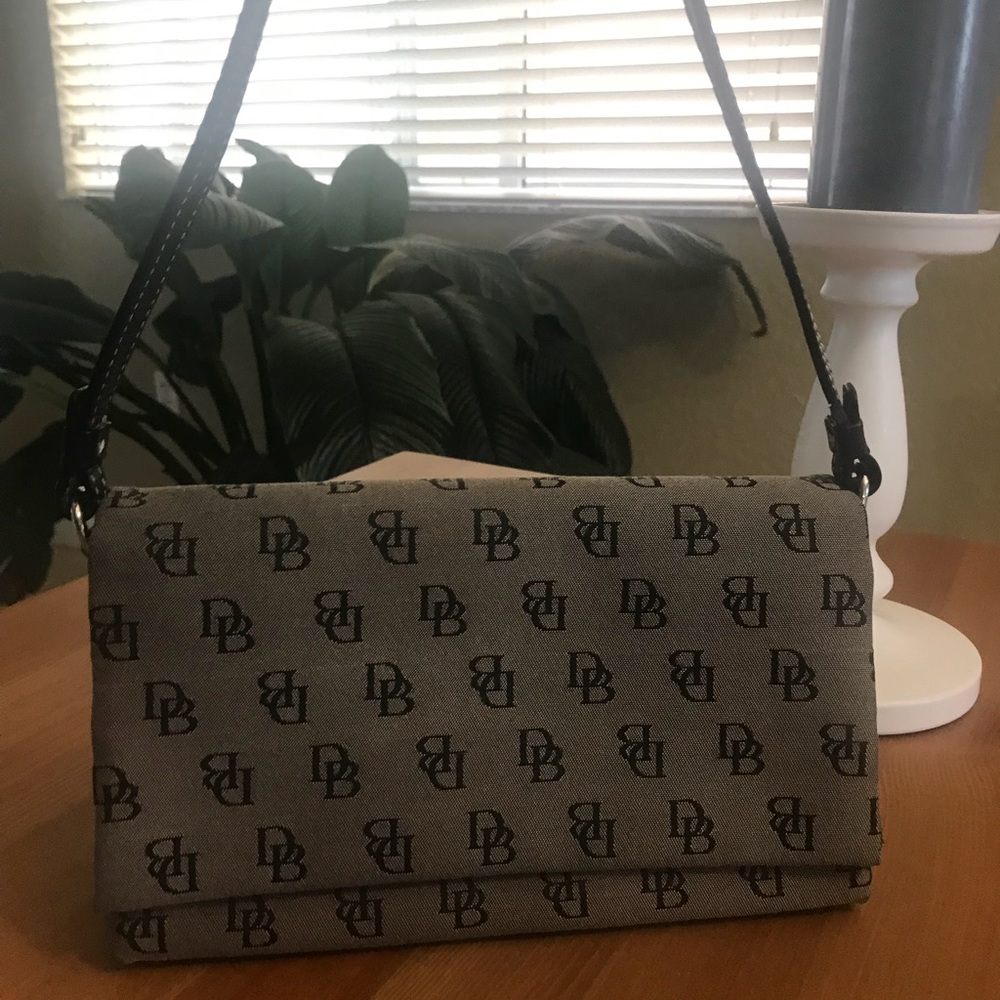 Vintage Dooney & Bourke Flap Baguette Bag